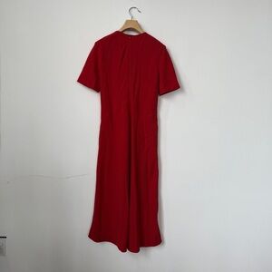 Zara Vibrant Red Midi Dress
